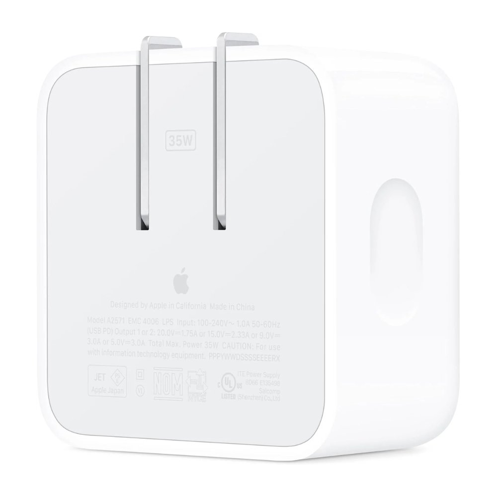 Apple 35W Dual USB-C Port Compact Power Adapter