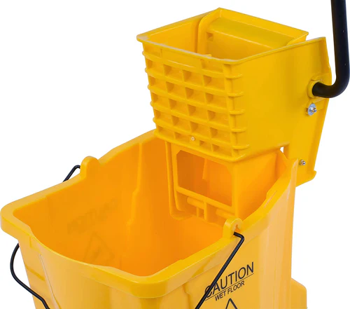 Mop Bucket Set, Plastic Bucket and Wringer, SUPER