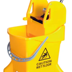 Mop Bucket Set, Plastic Bucket and Wringer, Italian Shape Heavy Duty