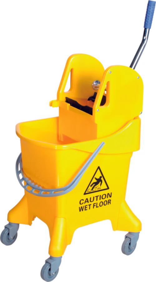 Mop Bucket Set, Plastic Bucket and Wringer, Italian Shape Heavy Duty